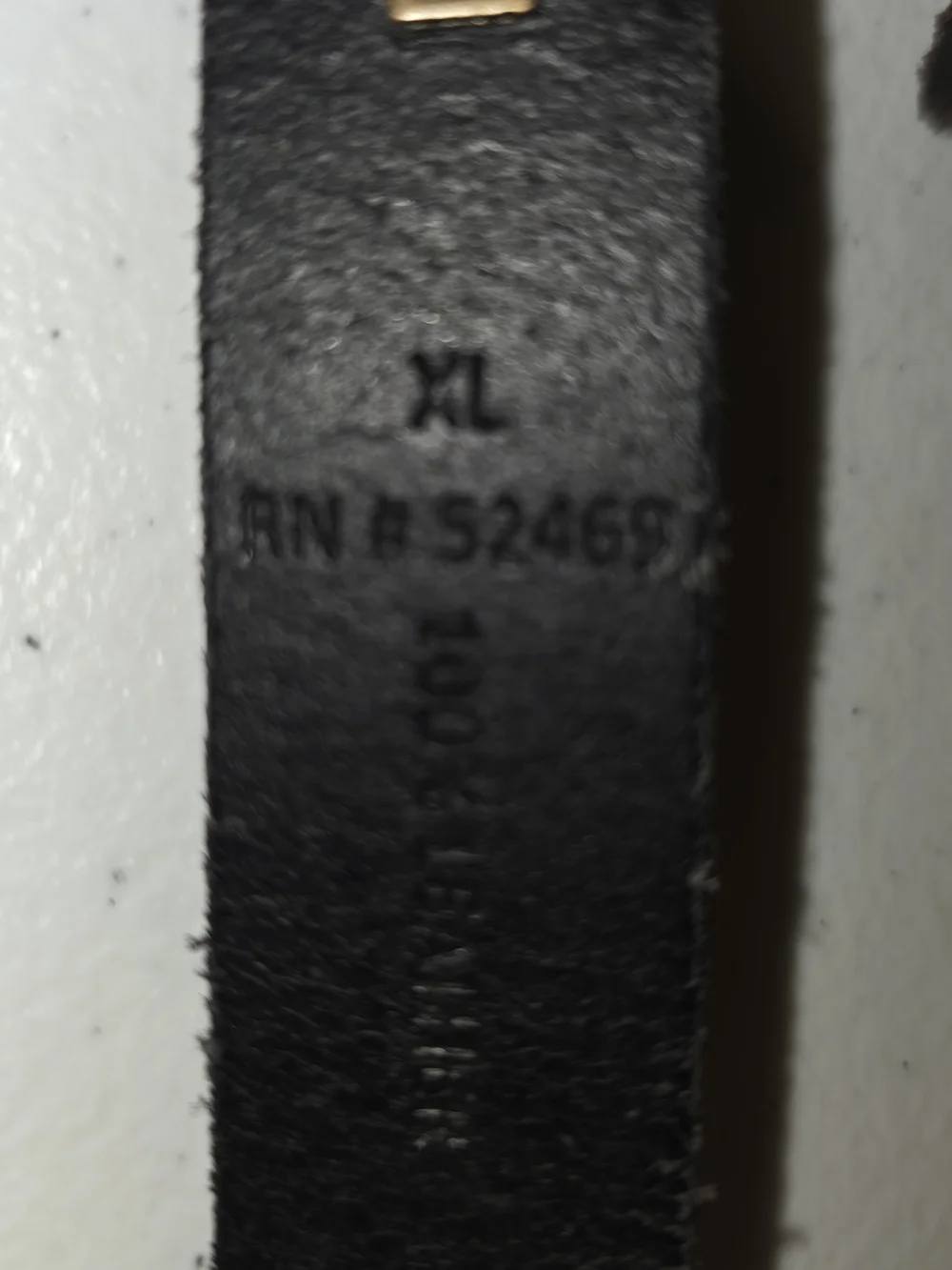 Time and Tru Black Leather Belt with Antiqued Brass Buckle Sz XL - Picture 11 of 16